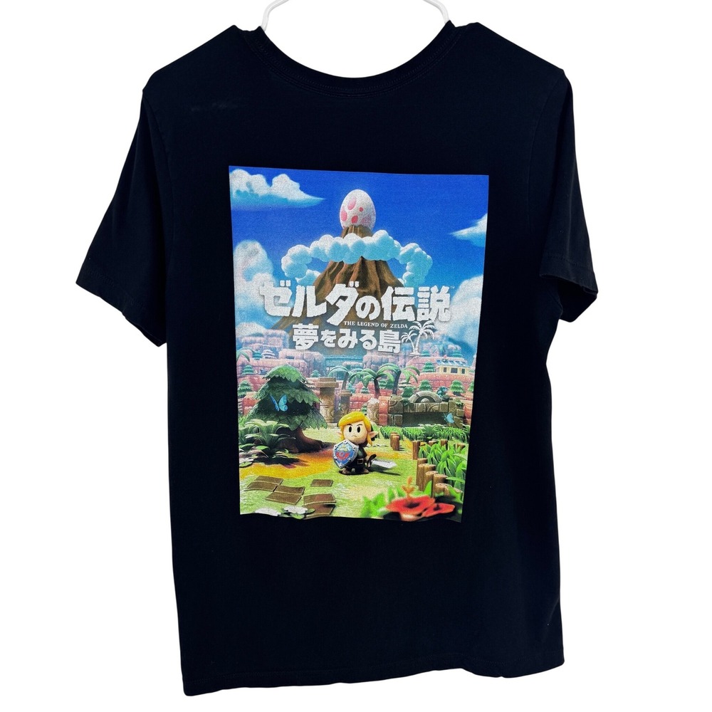 Nintendo Legend of Zelda Link's Awakening Black Graphic T-Shirt Mens Medium 2019
